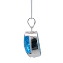 Blue Topaz Pendant In Sterling Silver
