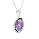 Amethyst Pendant In Sterling Silver