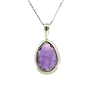 Amethyst Pendant In Sterling Silver