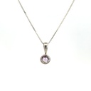 Amethyst Pendant In Sterling Silver