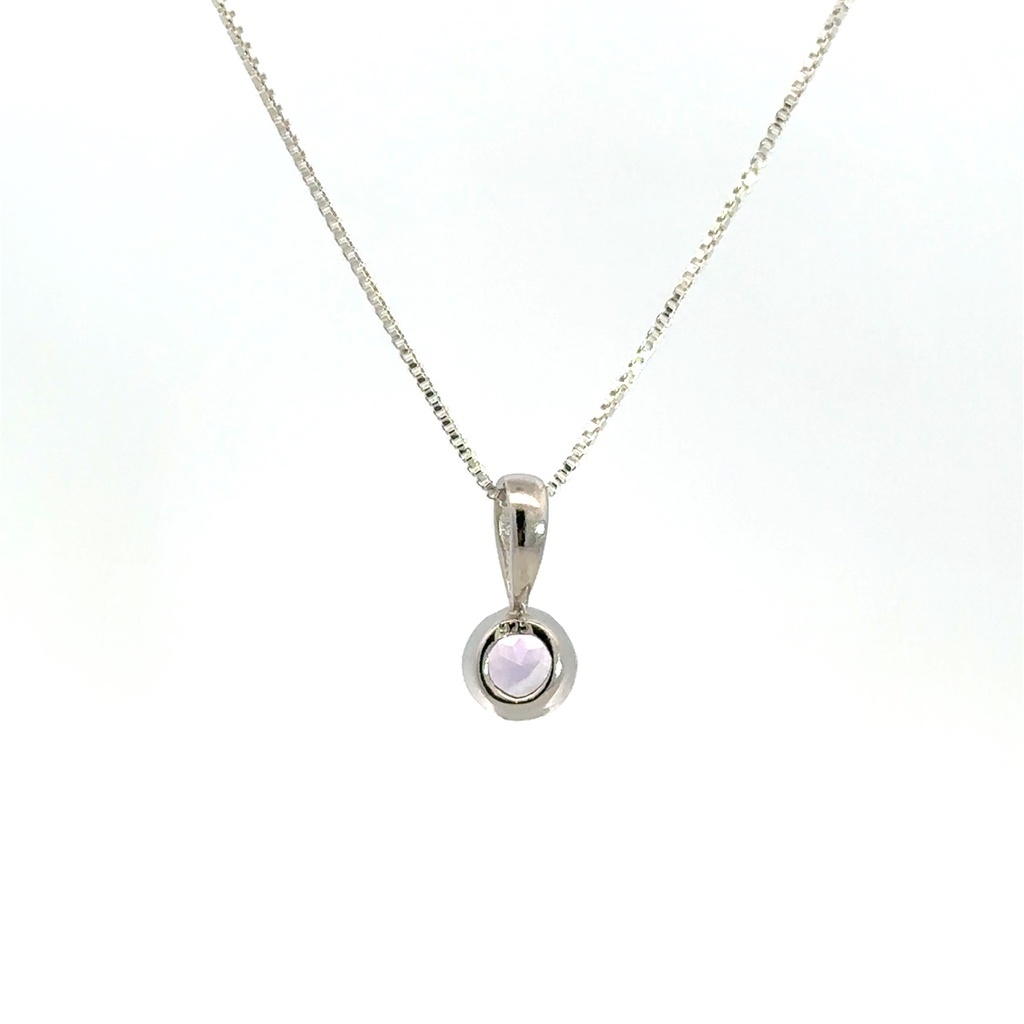 Amethyst Pendant In Sterling Silver