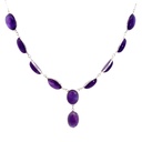 Amethyst Necklace In Sterling Silver