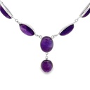 Amethyst Necklace In Sterling Silver