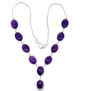 Amethyst Necklace In Sterling Silver