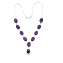 Amethyst Necklace In Sterling Silver