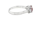 Pink Tourmaline And Diamond 18ct White Gold Ring