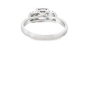 Pink Tourmaline And Diamond 18ct White Gold Ring