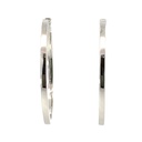 Huggie Earring In Sterling Silver 33mm