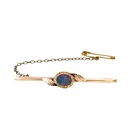 Doublet Opal Brooch In 9ct Yellow Gold