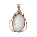 Crystal Opal Pendant In 9ct Yellow Gold