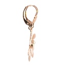 Pearl Earrings In 9ct Rose Gold With Flower Detail