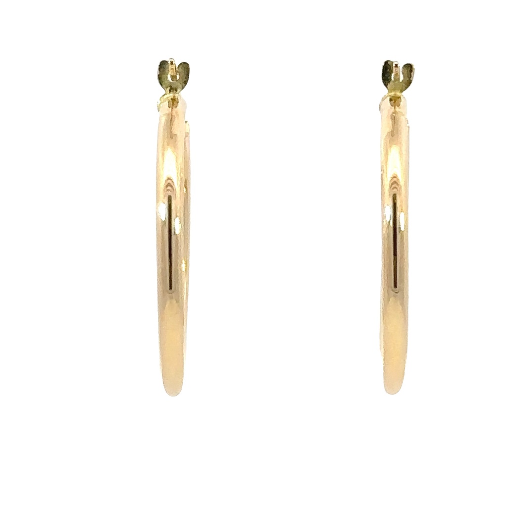Hoop Earrings In 18ct Yellow