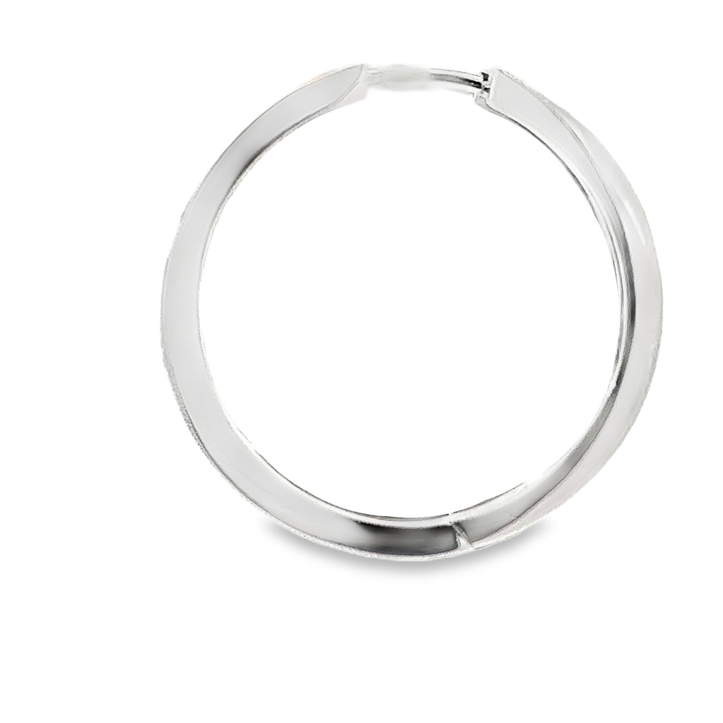 Huggie Earring In Sterling Silver 26mm