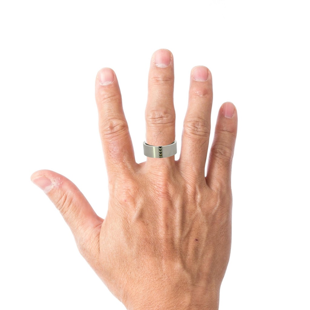 Stainless Steel Mens Satin Ring