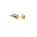 Champagne Diamond 18K Yellow Gold Earrings