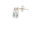 Solid Boulder Opal Earrings In Sterling Silver