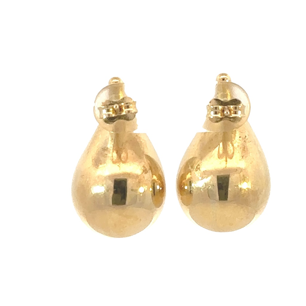 Stud Earrings | Tear Drop 9ct Yellow Gold (2.5cmx1.5cm)