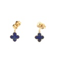 Lapis Stud Earrings| 9ct Yellow Gold