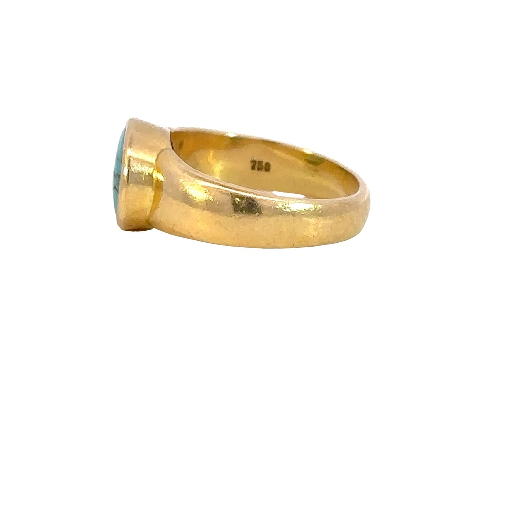 Turquoise Ring | 14ct In Yellow Gold