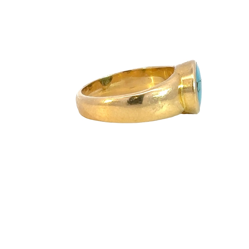 Turquoise Ring | 14ct In Yellow Gold