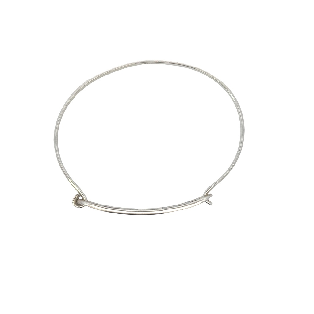 Silver Bangle Hook Top with Cut-out Designs (copy)