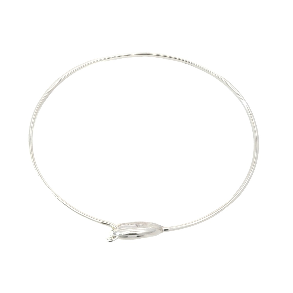 Silver Bangle Organic Swirl (copy)