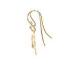 Earrings With Four Leaf Clover In 9K Gold