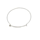 Silver Bangle Art Deco Style