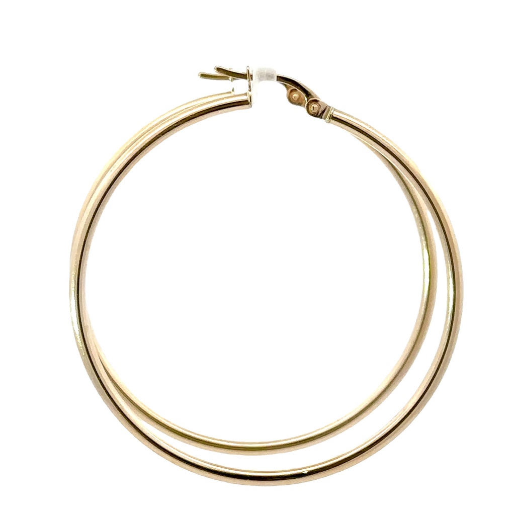 Hoop Earrings Large In 9ct Yellow Gold