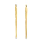 Hoop Earrings In 9ct Yellow Gold 50mm By 2mm
