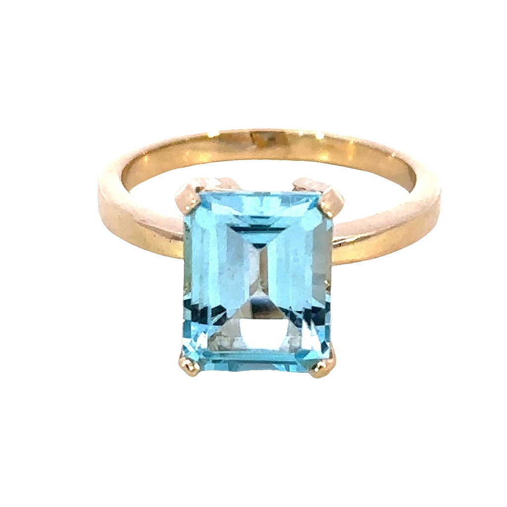 Blue Topaz Ring | 9K Gold