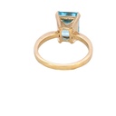 Blue Topaz Ring | 9K Gold