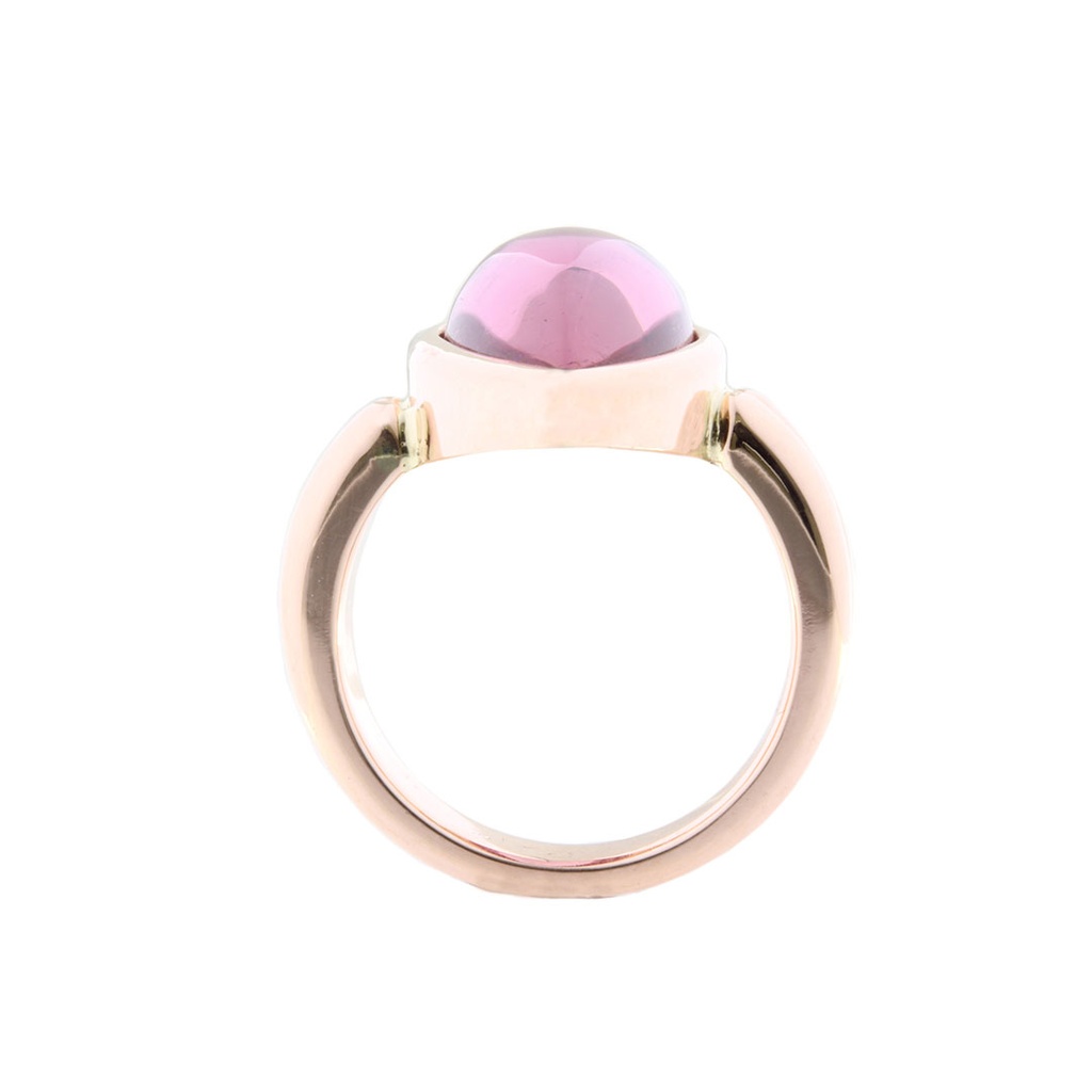 18ct Rose Gold Pink Tourmaline Ring