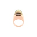 18ct Rose Gold Ring With 14.4mm Tahitian Pearl