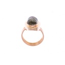 18ct Rose Gold Rutilated Quartz 6.03ct Ring