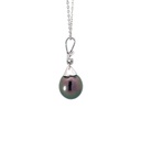 18ct White Gold Tahitian Pearl & Diamond Pendant (copy)