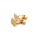 18ct Yellow Gold Cufflinks Florentine Finish