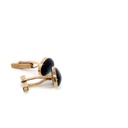 9ct Yellow Gold Oval Onyx Cufflinks