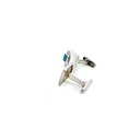 Sterling Silver Opal Cufflinks