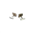 Sterling Silver Opal Cufflinks
