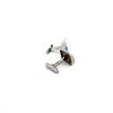 Sterling Silver Opal Cufflinks
