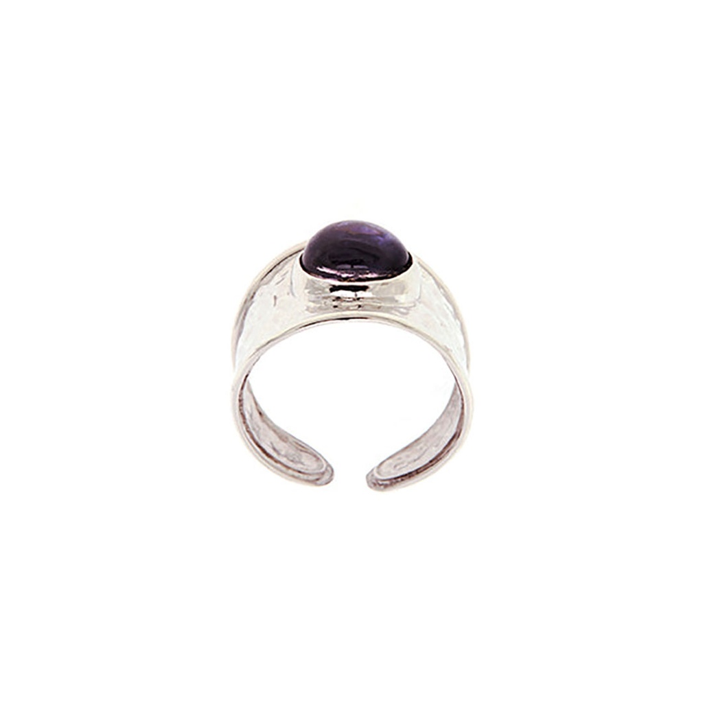 18ct White Gold Cabochon Iolite Ring