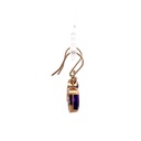 9ct Rose Gold Amethyst Earrings