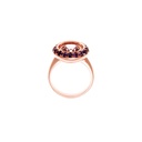 9ct Rose Zircon & Purple Sapphire Ring