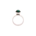9ct White Gold Ring Green Tourmaline