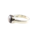 9ct White Golden Sheen Sapphire Ring