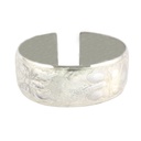 Silver Bird of Paradise, Hibiscus Rose & Butterfly Cuff