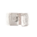 Silver PNG Motif Repousse Cuff