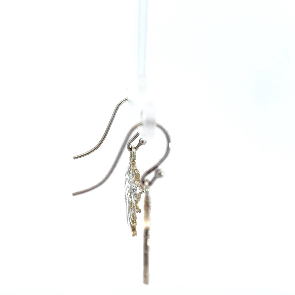 Sterling Silver Bird of Paradise Earrings
