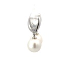 14K south sea pearls on hoops